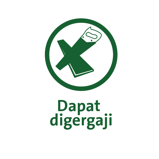 dapat digergaji