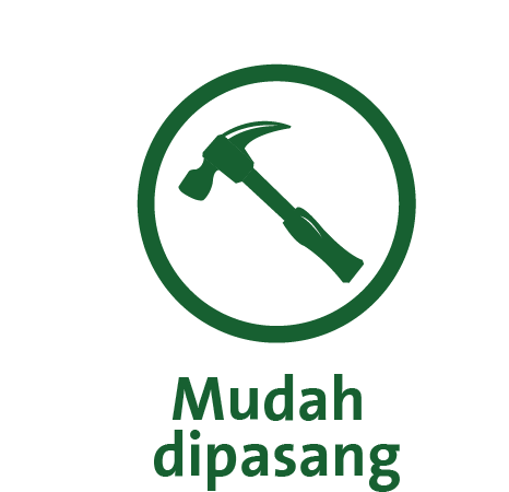 mudah dipasang